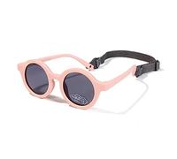 SXBCyan 0-36 Mois Bébé Lunettes De Soleil Rondes Polarisées Nuances En Caoutchouc Flexibles Avec Sangle For Tout-petit Nouveau-né Âges Du Nourrisson (Color : Pink)