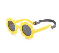 SXBCyan 0-36 Mois Bébé Lunettes Polarisées Nuances en Caoutchouc avec Bandeau Ajustable et Amovible for Tout-Petit Nouveau-né Âges du Nourrisson(Ginger)
