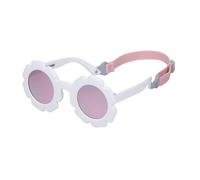 SXBCyan 0-36 Mois Bébé Lunettes Polarisées Nuances en Caoutchouc avec Bandeau Ajustable et Amovible for Tout-Petit Nouveau-né Âges du Nourrisson(Milky)