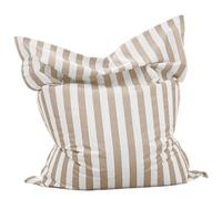 SXBCyan Exterieur Housse de Pouf (sans Remplissage) 140 X 180cm Pouf Rectangulaire Imperméable - Fauteuils Poire de Piscine à Rayures, Chaise Longue à l'extérieur(Light Khaki-Stripe)