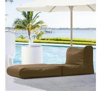 SXBCyan Housse De Pouf D'extérieur À Double Usage for Piscine, Chaise Longue, Canapé-lit Pliant, Imperméable, Oxford, sans Remplissage, for Jardin, Plage, Camping(Dark Brown)