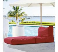 SXBCyan Housse De Pouf D'extérieur À Double Usage for Piscine, Chaise Longue, Canapé-lit Pliant, Imperméable, Oxford, sans Remplissage, for Jardin, Plage, Camping(Red)