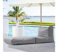 SXBCyan Housse De Pouf D'extérieur À Double Usage for Piscine, Chaise Longue, Canapé-lit Pliant, Imperméable, Oxford, sans Remplissage, for Jardin, Plage, Camping(Dark Grey)