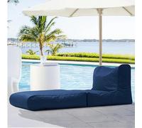 SXBCyan Housse De Pouf D'extérieur À Double Usage for Piscine, Chaise Longue, Canapé-lit Pliant, Imperméable, Oxford, sans Remplissage, for Jardin, Plage, Camping(Dark Blue)