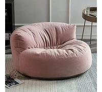 SXBCyan Housse de Pouf en Chenille sans Remplissage Pouf Salon et Chambre Intérieur Ultra Doux Fauteuils Poire pour Adultes Chaise Canapé, Meuble de Salon(Light Pink)