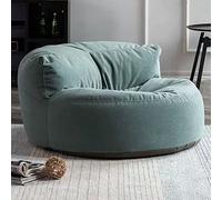 SXBCyan Housse de Pouf en Chenille sans Remplissage Pouf Salon et Chambre Intérieur Ultra Doux Fauteuils Poire pour Adultes Chaise Canapé, Meuble de Salon(Gray Green)