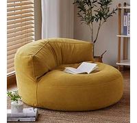 SXBCyan Housse de Pouf en Chenille sans Remplissage Pouf Salon et Chambre Intérieur Ultra Doux Fauteuils Poire pour Adultes Chaise Canapé, Meuble de Salon(Ginger)