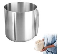 SXCCNW Cercle à gâteau réglable en hauteur 15 cm, en acier inoxydable, réglable de 16 à 30 cm, forme stable, avec graduation, anneau à gâteau rond réglable pour la préparation de gâteaux et de tartes