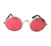 SXDHOCDZ Lunettes pour Chat, Lunettes pour Chien, Tendances créatives, Lunettes de Soleil Uniques et insolites, Accessoires Photo (Bleu, Rouge, Vert)(Red,8 * 7.5 * 3cm)