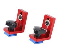 Sxdluzi Lot de 2 supports coulissants en T pour outils de travail du bois en aluminium, rails en T non inclus