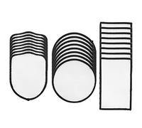 Sxdluzi Lot de 24 écussons à Repasser en Tissu Blanc pour réparation de Chapeaux, vêtements, à, Uniformes, 3 Styles