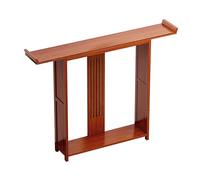 SXDQMX Console 20 cm de Largeur, Console en Bois, Style Antique Chinois avec Corniche Relevée, Convient aux Entrées et aux Couloirs(Orange,64 cm/25 in)