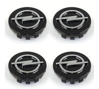 SXDZHK Auto Cache Moyeux pour Opel Corsa 2006-2014, Cache Moyeu Centre de Jante Capuchons Cache de Roue Centrale D'emblème Antirouille PoussièRe DéCoration Accessoires 4PCS,Black-58MM