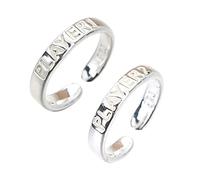 Sxett Anneaux lumineux pour couple 1 joueur 2 assortis pour petite amie, petit ami, Saint-Valentin