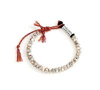 Sxett Bracelet de perles à six personnages tissé à la main pour homme et femme - Amulette bouddhiste - Cadeau bouddhiste pour homme et femme