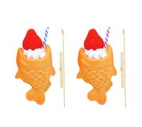 Sxett Lot de 2 porte-clés Taiyaki japonais pratiques pour usage quotidien, Comme décrit