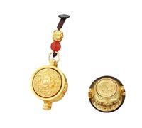 Sxett Porte-clés avec pendentif en forme d'animal avec motif bassin au trésor pour attirer la richesse idéal pour les amateurs de culture traditionnelle, singe