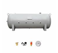 SXEVZOO 1 3 5 8 10 12 20 24 35 40 50 100L Kit de Réservoir d'air Haute Pression en Acier, Réservoirs de Stockage de Gaz pour Laboratoire & Usine, avec Manomètres(150L/39.6Gal)