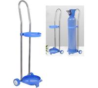 SXEVZOO Chariot À Roulettes Pour Bouteille D'oxygène, Léger Et Simple, Support De Transport Et De Rangement Pour Déplacements, Camping-cars, Cliniques, Hôpitaux(H-110cm(43 1/4"))