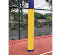 SXEVZOO Coussin De Poteau De Basket-Ball, 180cm De Haut Rembourrage Mousse Enveloppant pour Poteau, pour Poteau Rond 6-30cm, Imperméable Toutes Saisons, pour sous-Sol Et Garage(Yellow,12cm/4.7" Pole)