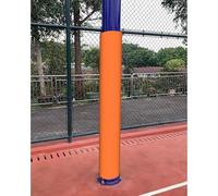 SXEVZOO Coussin De Poteau De Basket-Ball, 180cm De Haut Rembourrage Mousse Enveloppant pour Poteau, pour Poteau Rond 6-30cm, Imperméable Toutes Saisons, pour sous-Sol Et Garage(Orange,18cm/7.1" Pole)