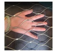 SXEVZOO Filet de Corde en Acier Inoxydable 304 À Petit Trou de 3cm Grille de Garde-corps à Câble Flexible Polyvalent Extérieur Clôture de Protection et de Sécurité(0.8x6.5m)