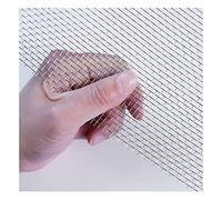 SXEVZOO Grillage Acier Inoxydable 10 Mesh 100 Mesh 200 Mesh Tissu De Treillis Métallique Pour Filtration Ventilation D'air Séparation Tamis À Mailles(Silver-10 Mesh,1x2m)