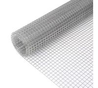 SXEVZOO Grillage Métallique 12mm (1/2") Rouleau De Grillage En Acier Inoxydable Facile À Découper Grillage Pour Poules, Lapin, Volière, Jardin, Plate-bande Surélevée(0.5x3m)