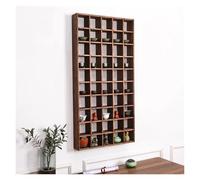 SXEVZOO Grille 8-40 Présentoir À Tasses en Bois Fixation Murale, Porte-Tasses/Verres À Liqueur/Cafetières, Étagères De Rangement pour Plusieurs Tasses pour Maison Bureau(10 Grid/23.5x56.5cm)