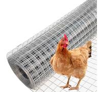 SXEVZOO Hardware Cloth, 2"x2" Square Mesh, Multipurpose 304 Stainless Steel Welded Garden Fence, Wire Mesh Fencing For Dog, Chicken, Deer And Other Animals(1.5x3m)