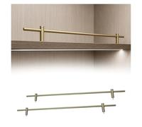 SXEVZOO Lot de 2 Barrières de Sécurité pour Étagères, Poteaux de Sécurité Anti-Chute pour Bibliothèques et Casiers à Vin - Décoratives Métalliques pour Rayonnages(Bronze,9"(23cm))