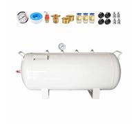 SXEVZOO Réservoir D'air Haute Pression 6L-100L, Réservoir de Stockage Horizontal en Acier au Carbone pour Compresseur D'air avec Kit de Montage, pour Voiture/Usine(100L/26.4Gal)