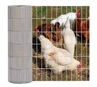 SXEVZOO Rouleau De Grillage Pour Poulet, Taille De Maille 1'' x 4'' Grillage Galvanisé Soudé, Rouleau De Treillis Métallique Pour Clôture De Jardin Clôture Pour Volailles(0.8x12m)