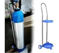 SXEVZOO Support de Cylindre Gaz Support de bouteille d'oxygène à roulettes, hauteur 80/95/110cm, chariot à main pour bouteille d'oxygène, robuste et mobile(H-95cm(37 3/8"))