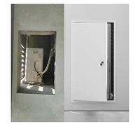 SXEVZOO Trappe d'accès pour Climatiseur avec Serrure à Clé, 35x65/45x45/55x80/75x90cm Cache-trou Mural en Métal à Ouverture Vers la Gauche pour Fils et Tuyaux(55x70cm)