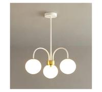 sxfcgs Lustre LED moderne et nordique, style haricot magique, luminaire suspendu de luxe for salon, salle à manger, chambre à coucher, éclairage simple(Warm Light,3 heads)