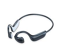 SXFSY Casque De Conduction Osseuse, Bluetooth sans Fil5.0 Écouteurs De La Version À Niveau Étanche À L'oreille Ouverte, avec Une Réduction du Bruit CVC Mic CVC, pour Le Cyclisme Gym De Conduite, Noir