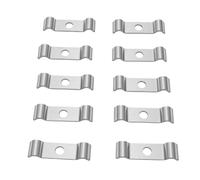 Sxhlseller 10pcs 304 SS Double Rod Fence Tension Brackets 50mm (SILVER) | Pour clôture à panneaux à double tige, kit de montage mural, matériel antirouille, installation facile, compatible M8