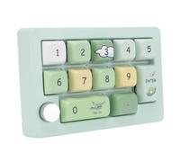 Sxhlseller 12 Key KeyPad Programmable, Mini Clavier de Jeu Mécanique avec éclairage RVB pour Le Bureau, Jeu, Musique, Batterie de 600mAh, Contrôle du Bouton de Joystick (Green)