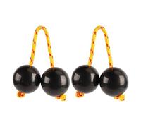 Sxhlseller 2 Pièces Boule Rythmique Africaine Hochet Shaker Noir Réglable,