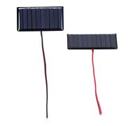 Sxhlseller 2 Pièces Panneau Solaire Polysilicium Module 68x36mm 0.3W 5V | Micro mini cellules de puissance, faible performance de lumière, construction robuste, pour lampes de jardin et petits