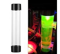 Sxhlseller 240mm Réservoir D'Eau PC Cylindre Transparent Filetage G1/4 | Réservoir cylindrique, constructions de boucles personnalisées, tube en acrylique, capacité de 336 ml, joint fuite