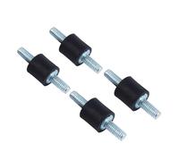Sxhlseller 4 Pack Support Antivibrations en Caoutchouc M4 10x10mm | Isolateur d\'amortissement des vibrations, utilisation de machines à moteur, goujon fileté, réduction du bruit