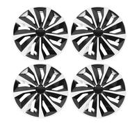 Sxhlseller 4 Pièces 15 "R15 Capuchon de Moyeu de Roue Résistant aux Chocs sur Les Couvercles D'enjoliveur ABS, Protéger Les Roues pour Voiture Camion SUV Ajustement Universel