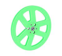 Sxhlseller 7 Pouces Bobine de Reprise Vide pour Bande 1/4 Pouce Rouge | Accessoire de bande à bobine ouverte, pour les amateurs d\', bride NAB, 6 trous coupe-vent, entretoises en silicone