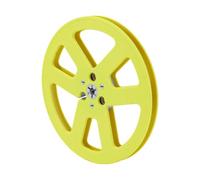 Sxhlseller 7 Pouces Bobine de Reprise Vide pour Bande 1/4 Pouce Rouge | Accessoire de bande à bobine ouverte, pour les amateurs d\', bride NAB, 6 trous coupe-vent, entretoises en silicone
