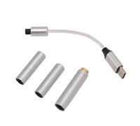 Sxhlseller Adaptateur de Prise Casque USB C à AUX, USB C Adaptateur de Prise Casque 2,5 Mm 32bits 384KHz PCM sans Perte de qualité Légère Haute Résolution pour Les Appels