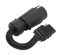Sxhlseller Adaptateur de Remorque 7 Broches UE vers Prise Plate 4 Broches | Convertisseur de harnais rond à plat, coupleur de signal en laiton pur, transport de camping-car