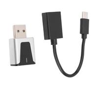 Sxhlseller Adaptateur de Voiture sans Fil M3 2 en 1 pour CarPlay & Android Auto, Auto Connect Plug & Play, 5,8 GHz WiFi, Bluetooth 5.0, pour iOS Android