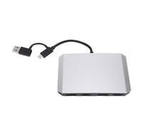 Sxhlseller Adaptateur Multiport USB C USB 3.0, Répartiteur DisplayPort 4K 60Hz, Double Affichage, Support pour Moniteur, Station d'accueil pour Ordinateur Portable de Type C